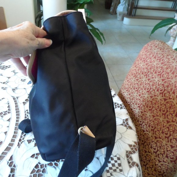 Kate Spade NY Black Nylon Backpack W/Beige Leather Trim main image 5